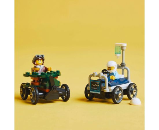 LEGO City Zestaw wyścigówek: samolot kontra łóżko szpitalne 4 szt. (60459)