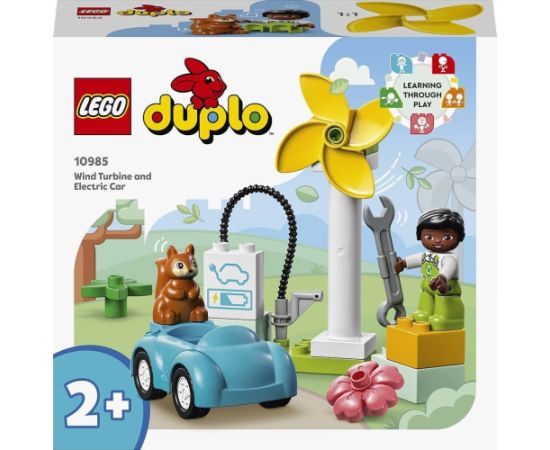 LEGO Duplo Turbina wiatrowa i samochód elektryczny 6 szt. (10985)