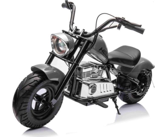 1punkt elektriskais bērnu motocikls – Chopper Warrior pelēkā versijā