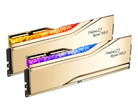 G.Skill DDR5 - 32GB - 6000 - CL - 26 (2x 16 GB) dual kit (gold, F5-6000J2636H16GX2-TR5NG, Trident Z5 Royal, AMD EXPO)