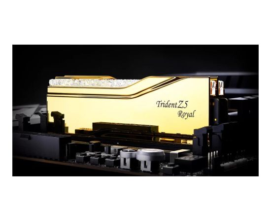 G.Skill DDR5 - 32GB - 6400 - CL - 30 (2x 16 GB) dual kit (gold, F5-6400J3039G16GX2-TR5G, Trident Z5 Royal, INTEL XMP)