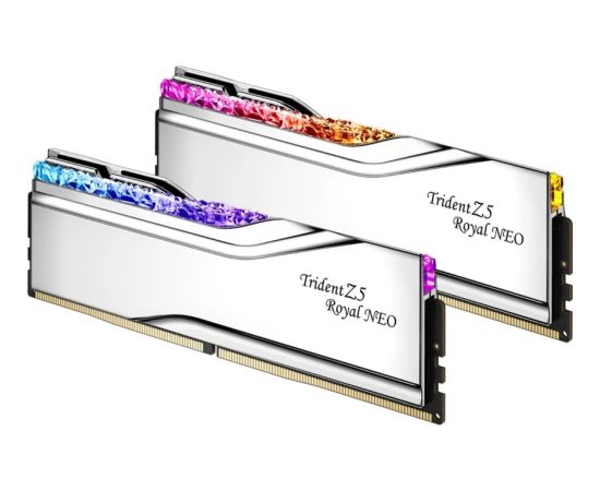 G.Skill DDR5 - 32GB - 6400 - CL - 32 (2x 16 GB) Dual Kit, memory (silver, F5-6400J3239G16GX2-TR5NS, Trident Z5 Royal Neo, AMD EXPO)