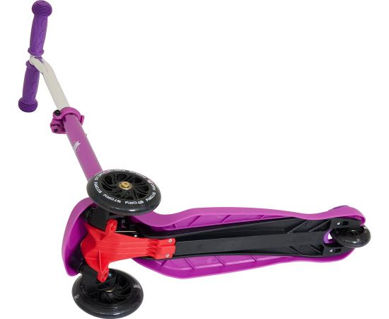 Story Mini LED trīsriteņu skrejritenis Violeta/melna