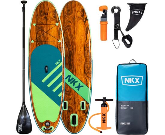 NKX Instinct piepūšamais SUP dēlis Zili Zaļš 315 cm (10'4)