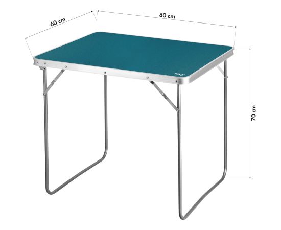 NC3401 Kempinga galds 80x60x70 cm, zils, Nils Camp