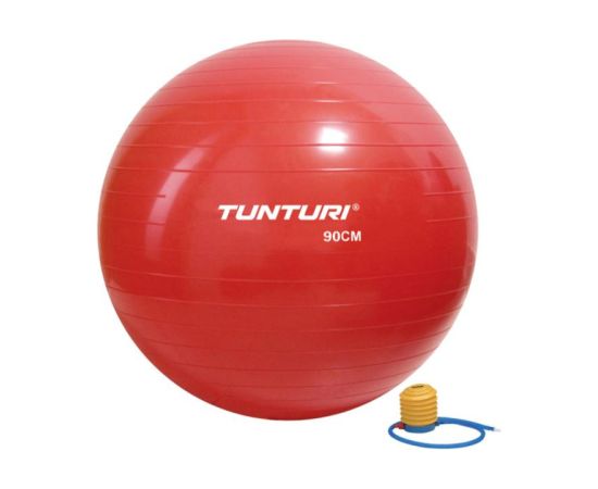 Vingrošanas bumba TUNTURI Gymball 90cm, sarkana