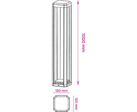 Visional Surface LED Downlight 12W 3000K 1200lm IP65 Dimmable Glass/Aluminum EEI F