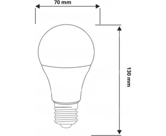 Visional 12W Filament Fito Led Lampa - Spuldze A60 E27 24.50 µmol/s (pilna spektra) priekš perfektas augu audzēšanas