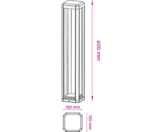 Visional LED gaisma 12W Silti balts 3000K 1200lm IP65 Nav dimmējams EEI:F