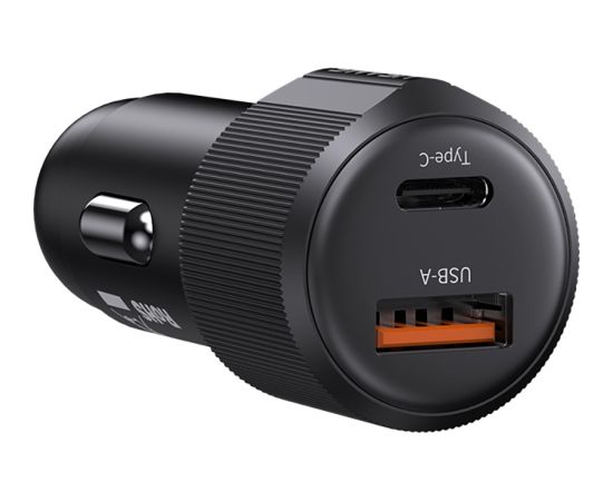 Автомобильное зарядное устройство USAMS YT Series CC283 60W 1xUSB-A 1xUSB-C черный