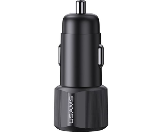 Автомобильное зарядное устройство USAMS YT Series CC283 60W 1xUSB-A 1xUSB-C черный