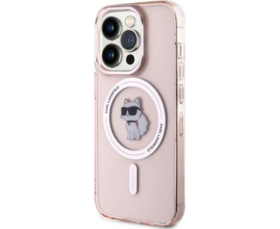 Karl Lagerfeld KLHMP14LHFCCNOP iPhone 14 Pro 6.1" розовый жесткий чехол IML Choupette MagSafe
