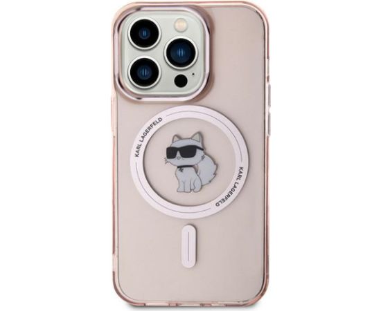 Karl Lagerfeld KLHMP14LHFCCNOP iPhone 14 Pro 6.1" розовый жесткий чехол IML Choupette MagSafe