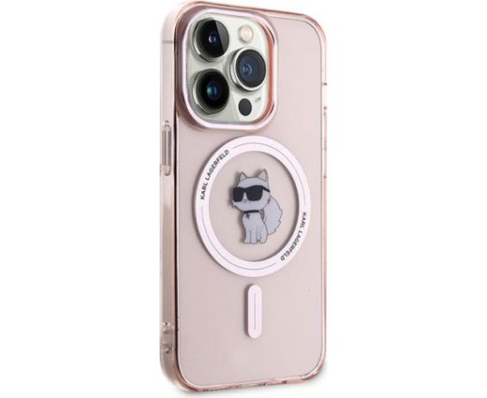 Karl Lagerfeld KLHMP14LHFCCNOP iPhone 14 Pro 6.1" розовый жесткий чехол IML Choupette MagSafe