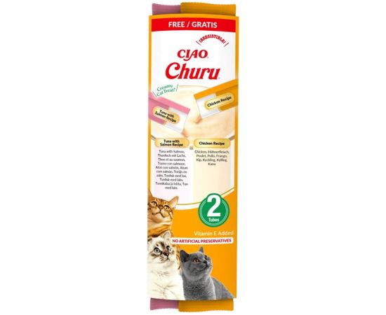 INABA Churu Tuna and chicken recipe - cat treats - 2x14g