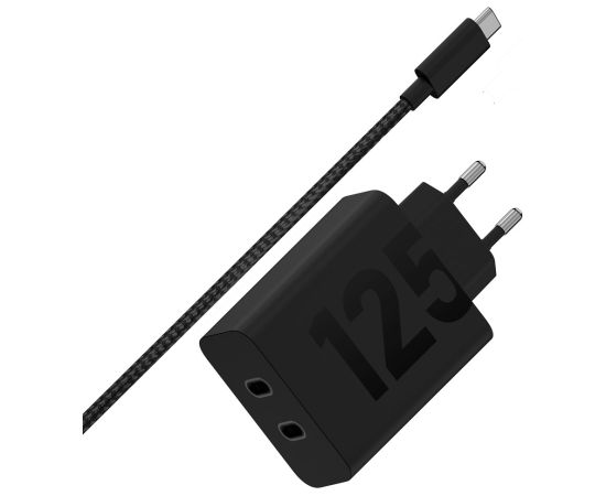 Motorola TurboPower 125W Duo Charger Universal Black AC Fast charging Indoor