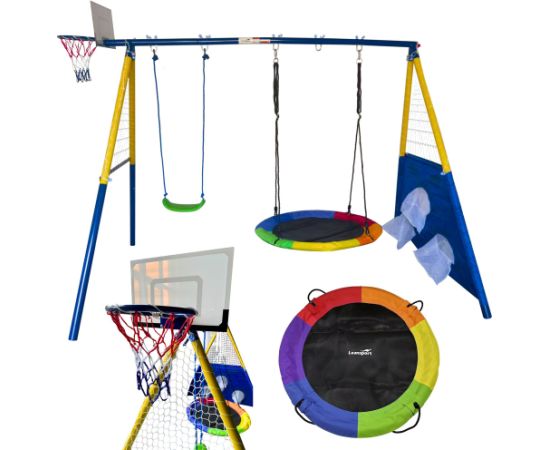 Lean Playground Multifunctional 4in1 Swings Play Basket Target Mat