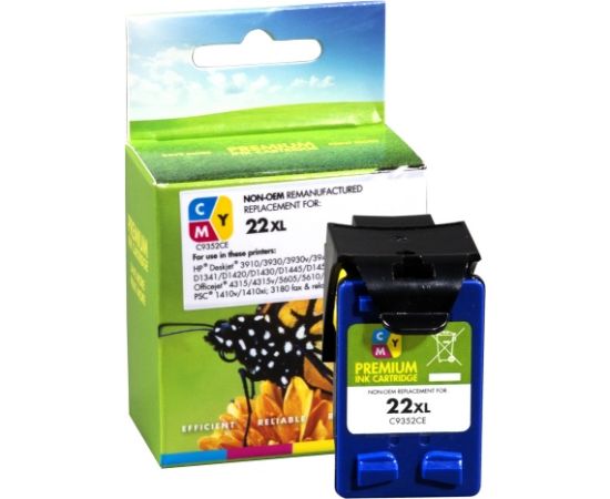 Static Control Compatible Hewlett-Packard 22XL (C9352CE) Color, 415 p. Lāzerprinteru izejmateriāli