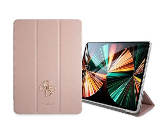Guess GUIC12PUSASPI iPad 12,9" 2021 planšetdatora maciņš | rozā krāsā