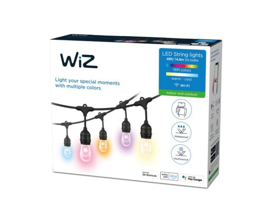 WiZ String Lights Outdoor 48ft RGB
