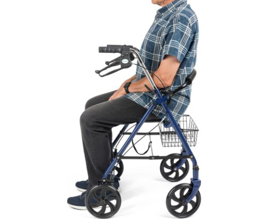 TIMAGO Četru riteņu rehabilitācijas rollators, tērauda TGR-R RS 880