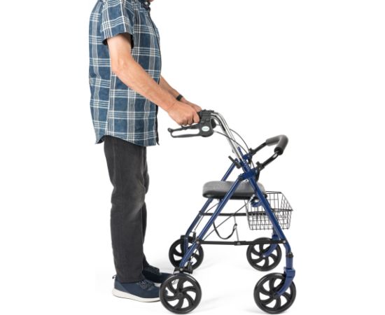 TIMAGO Četru riteņu rehabilitācijas rollators, tērauda TGR-R RS 880