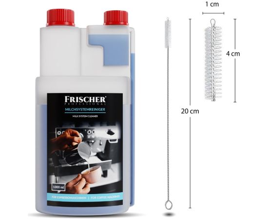 Frischer milk system cleaner 1l + brush 20 cm