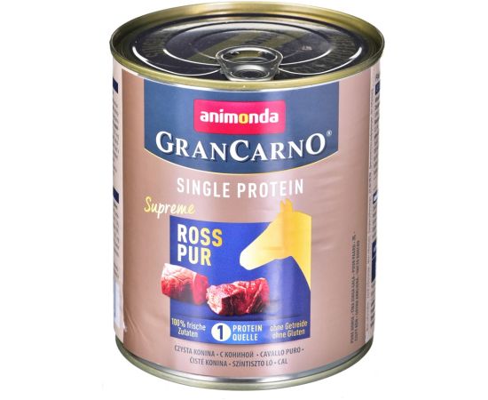 ANIMONDA GranCarno Single Protein flavor: horse meat - 800g can