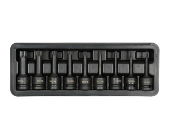Triecienuzgaļu komplekts  Yato YT-10691; 1/2''; 9 gab.