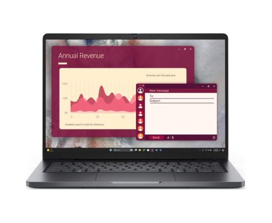Notebook DELL Pro Pro 14 (PC14250) CPU  Core 5 120U 1400 MHz 14" RAM 8GB DDR5 5600 MHz SSD 512GB Intel graphics Integrated ENG Windows 11 Pro 1.35 kg BTO006_PC14250_EMEA