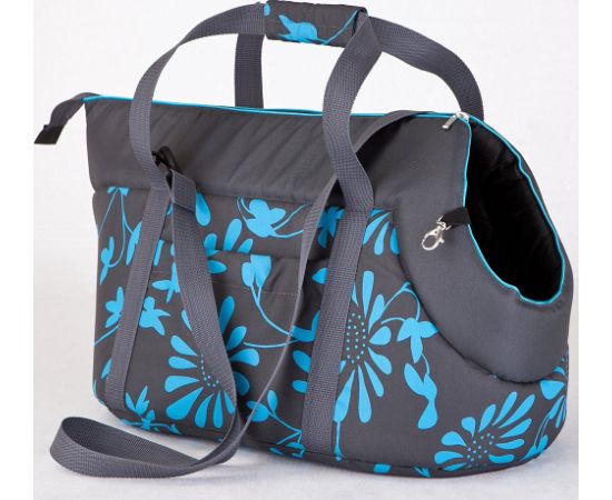 Hobbydog R2 Torba Grafit W Niebieskie Kwiaty