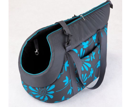 Hobbydog R2 Torba Grafit W Niebieskie Kwiaty