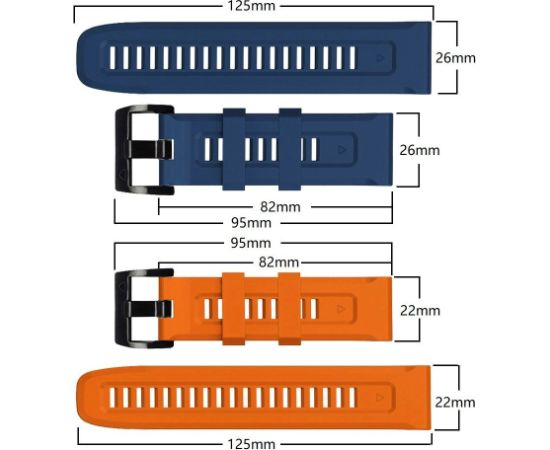 Tech-Protect IconBand siksniņa Garmin Fenix ââ3 | 5X | 3HR | 5X Plus | 6X | 6X Pro | 7X - tumši zila