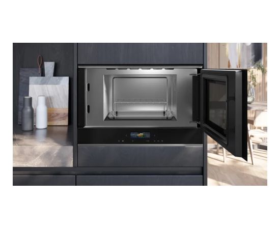 Siemens iQ700 BE732R1B1 microwave Black Combination microwave Built-in 21 L 900 W