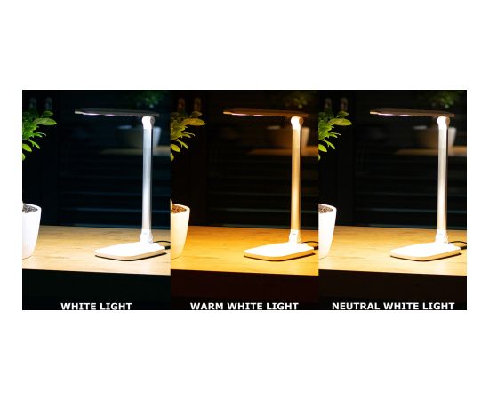 Montis Lampka biurkowa wielofunkcyjna LED MT042 table lamp White