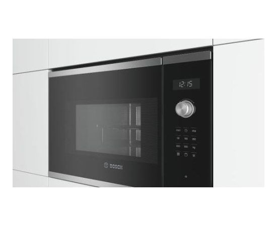 Bosch Serie 6 BEL554MB0 microwave Built-in Combination microwave 25 L 900 W Black, Stainless steel