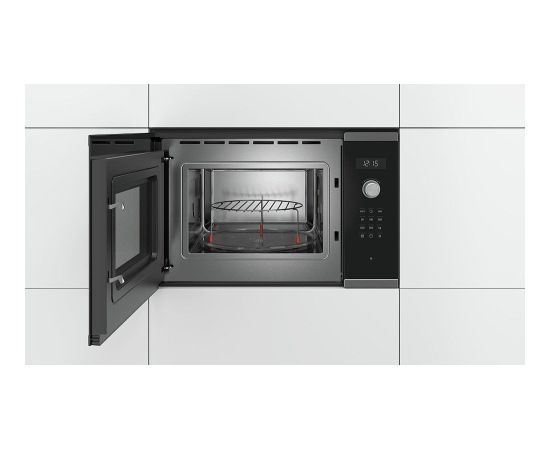 Bosch Serie 6 BEL554MB0 microwave Built-in Combination microwave 25 L 900 W Black, Stainless steel