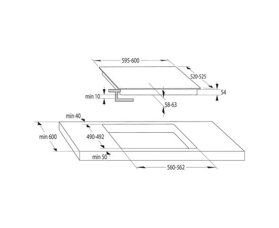 Gorenje GI621FMC Indukcijas virsma 60cm