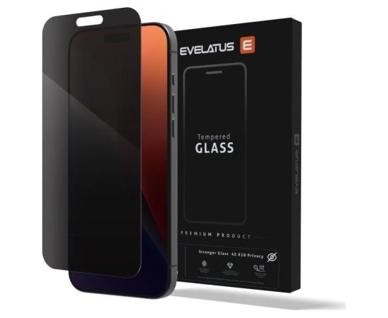 Evelatus Apple  15 Privacy Corning Gorilla Glass Anti-Static 3D Full Cover 10X Stronger