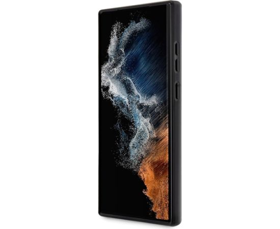 Guess GUHCS23LHTMRSK S23 Ultra S918 czarny|black hardcase Golden Marble Collection