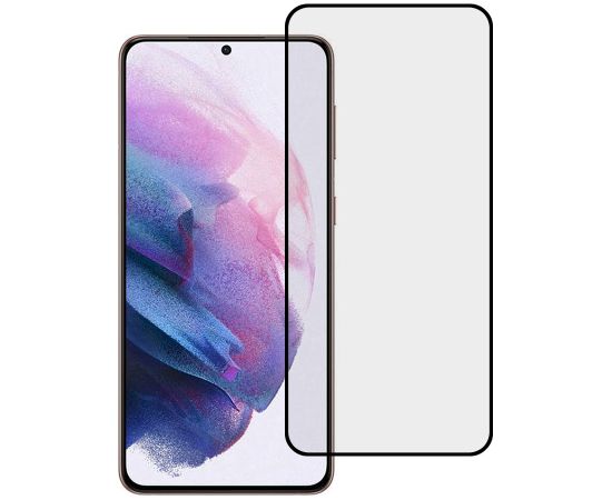 Fusion full glue 5D aizsargstikls pilnam ekrānam Samsung G990 Galaxy S21 FE melns
