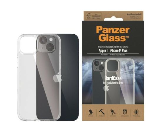 PanzerGlass HardCase iPhone 14 Plus 6,7" Antibacterial Military grade transparent 0403