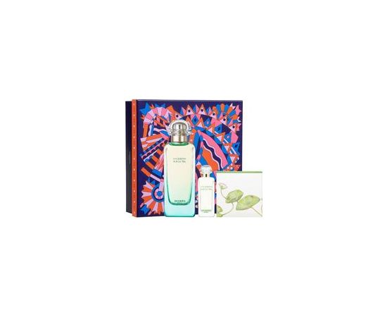 Hermes Un Jardin Sur Le Nil Gift Set EDT 100ml, Solid Soap 50g and Mini EDT 7.5ml 100ml
