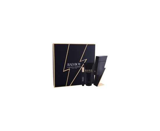 Carolina Herrera Bad Boy Gift set EDT 100 ml, shower gel 100 ml and miniature EDT 10 ml 100ml