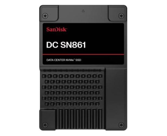SSD SANDISK DC SN861 3.84TB U.2 PCIe Gen5 NVMe Write speed 7200 MBytes/sec Read speed 13700 MBytes/sec 15mm SDS6BA138PSP9X30TS2526