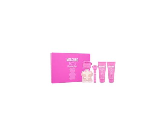 Moschino Toy 2 Bubble Gum Dárková sada EDT 100 ml, miniatruka EDT 10 ml, sprchový gel 100 ml a tělové mléko 100 ml 100ml