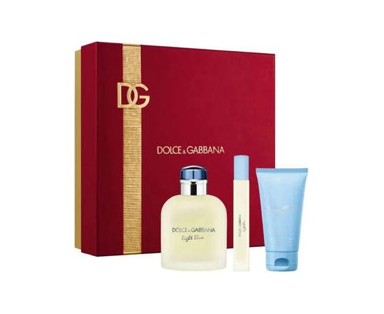 Dolce & Gabbana Light Blue Pour Homme Dárková sada EDT 125 ml, sprchový gel 50 ml a miniaturka EDT 10 ml 125ml