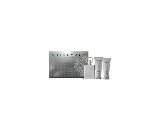 Afnan Supremacy Silver Gift set EDP 100 ml, shower gel 100 ml and aftershave balm 100 ml 100ml