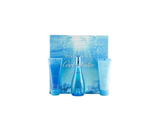 Davidoff Cool Water Woman Great Gift Set EDT 100 ml body lotion 75 ml Cool Water and Cool Water Shower Gel 75 ml 100ml