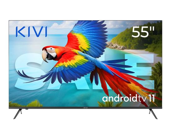 JVC 55', UHD, Android TV 11, Black, 3840x2160, 60 Hz, Sound 2x12W, 83 kWh/1000h , BT5.1, HDMI ports 4, 24 months